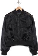 Sanctuary Organza Crop Bomber Jacket