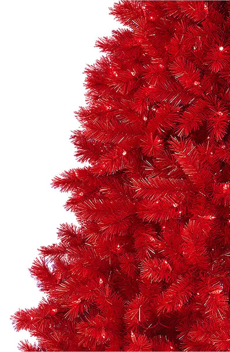 TREETOPIA Artificial Pre-Lit Lipstick Red Tree, Alternate, color,