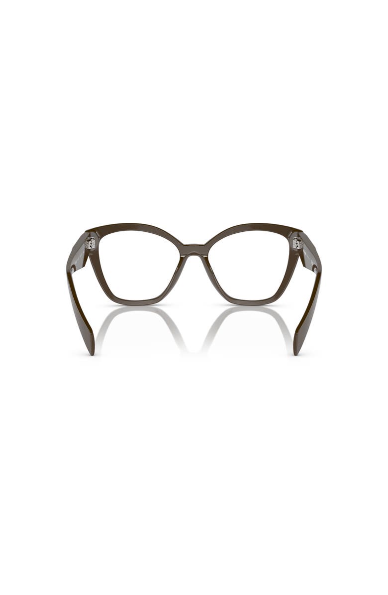 Prada 52mm Irregular optical glasses, Alternate, color, Brown