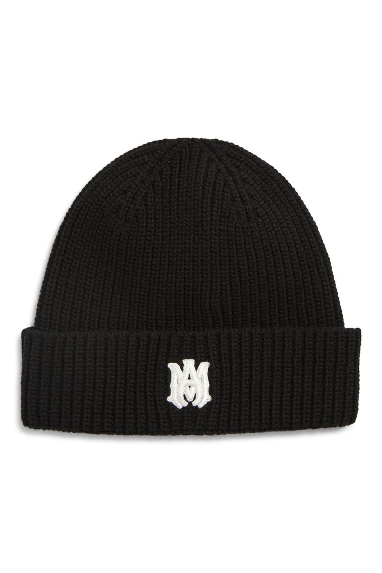 MA Wool Beanie, Main, color, BLACK