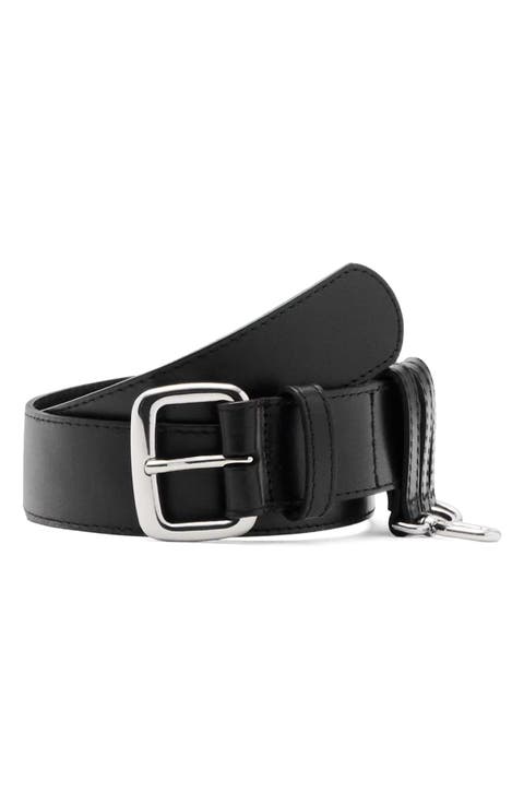 Starring Hailey Bieber Loops Leather Belt