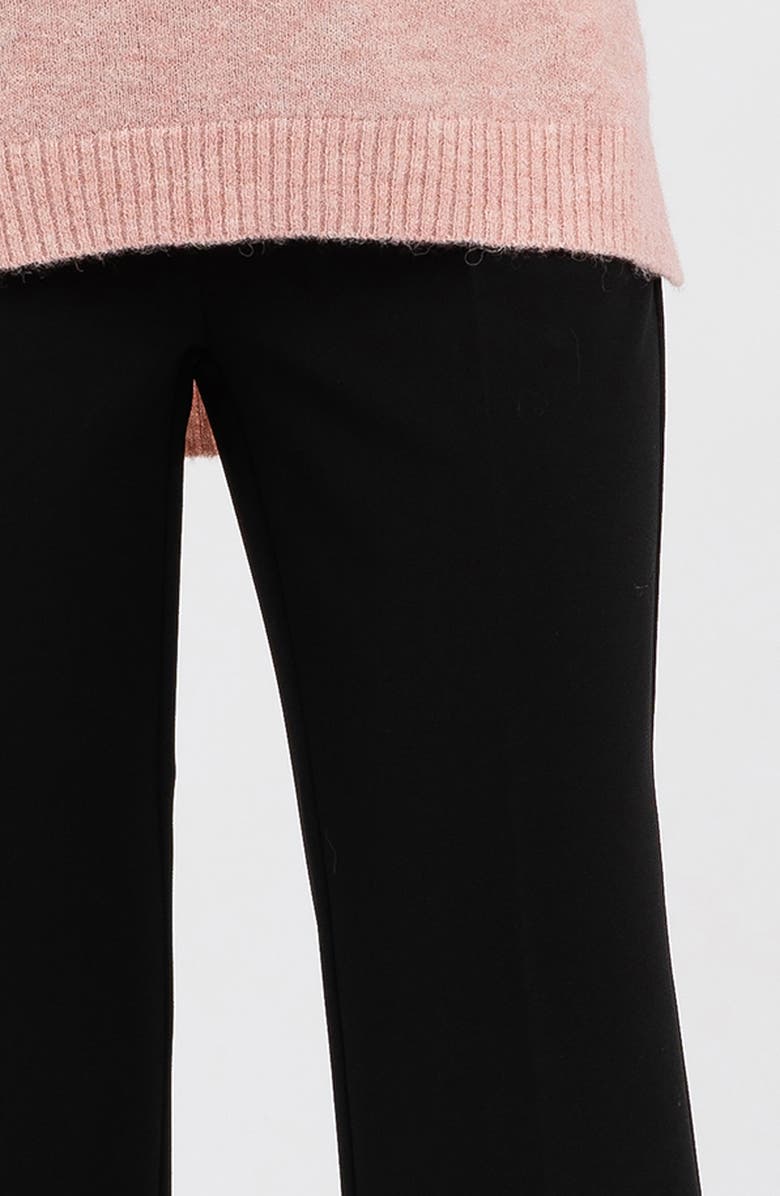 PIETRO BRUNELLI MATERNITY Over the Bump Straight Leg Maternity Pants, Alternate, color, Black