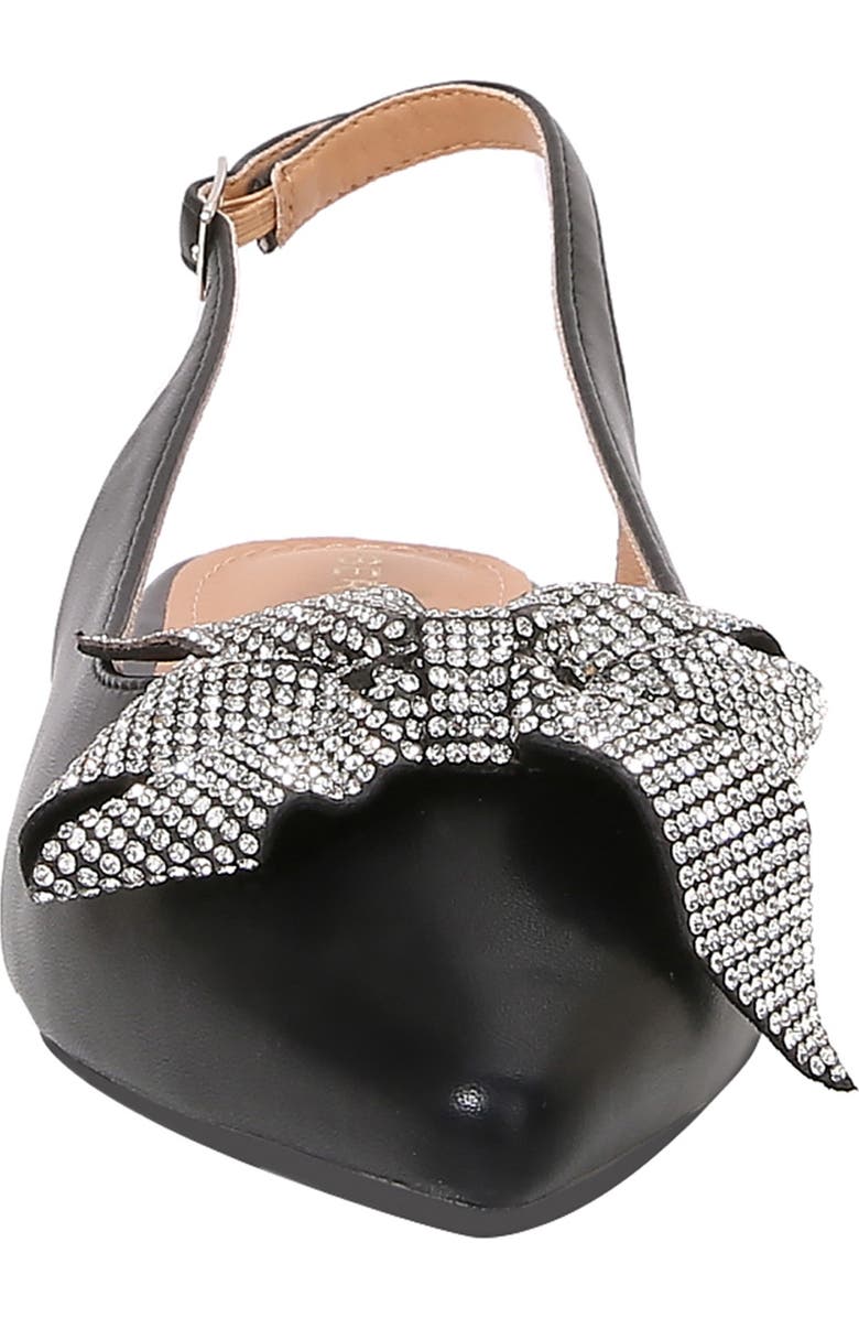 BERNESS Nyomi Rhinestone Bow Slingback Flat, Alternate, color,