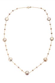 EFFY 14K Yellow Gold Multi Color Freshwater Pearl Long Station Necklace