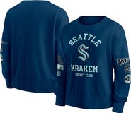 FANATICS Women's Fanatics Deep Sea Blue Seattle Kraken Go Team Pullover Sweatshirt