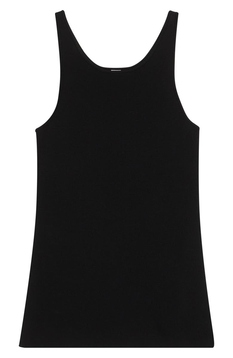 TOTEME Classic Compact Knit Tank, Alternate, color, Black