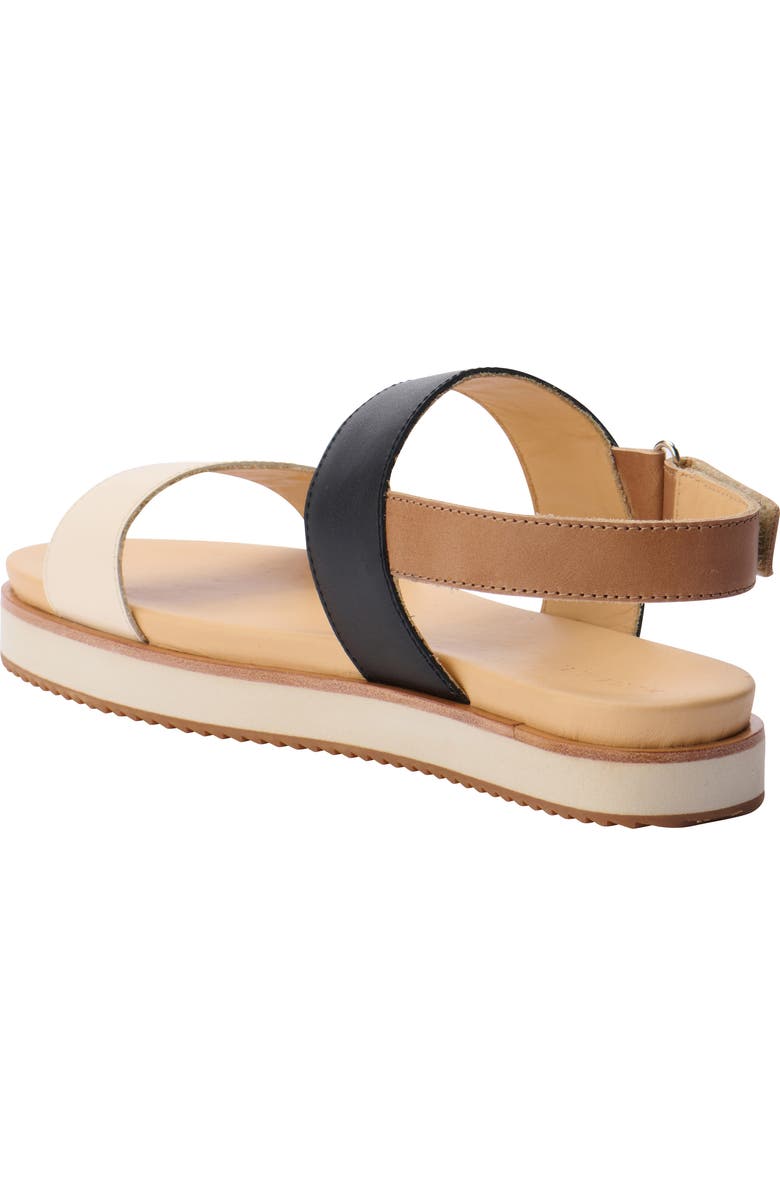 Nisolo Go-To Flatform Slingback Sandal, Alternate, color, Bone/ Black