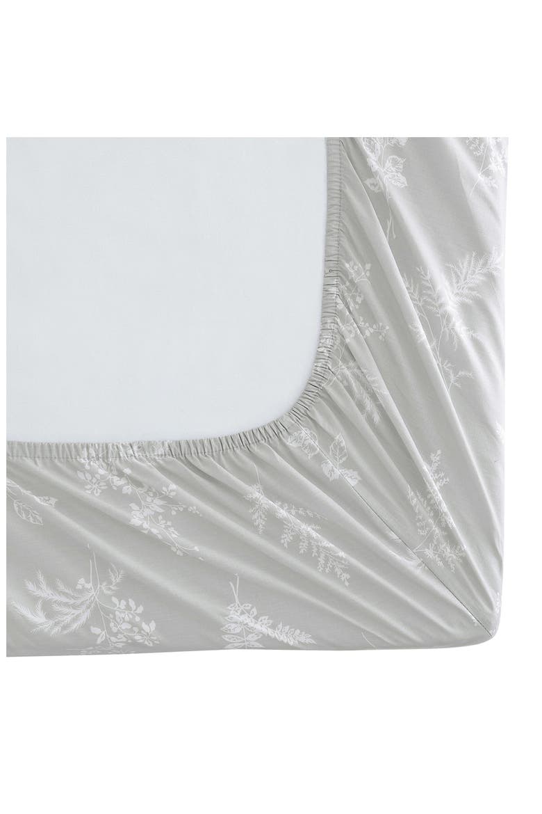 Foliage 200 Thread Count Cotton Percale Sheet Set, Alternate, color, LT-PASTEL BROWN