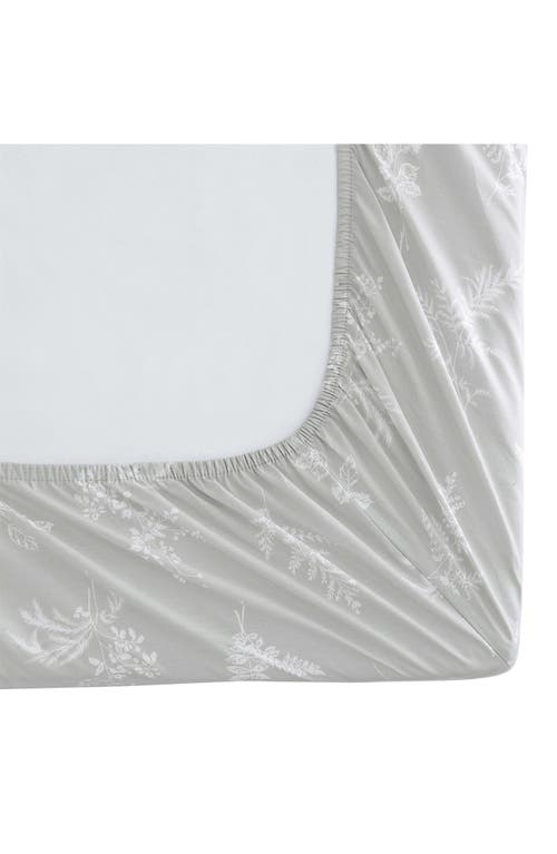 Stone Cottage Foliage 200 Thread Count Cotton Percale Sheet Set In Gray