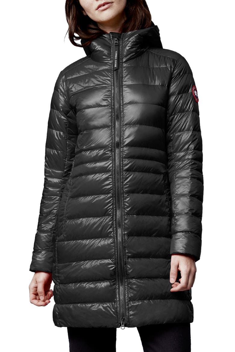 Cypress Packable Hooded 750-Fill-Power Down Puffer Coat, Main, color, BLACK