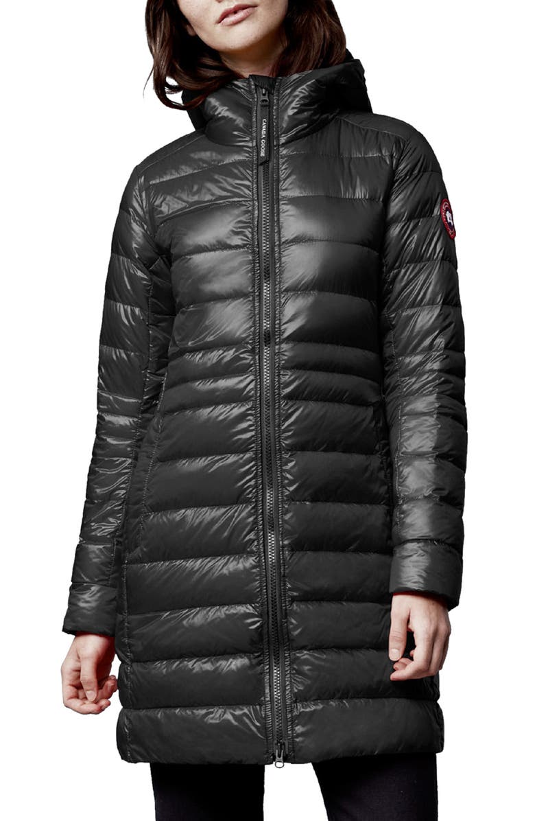 Canada Goose Cypress Packable Hooded 750-Fill-Power Down Puffer Coat, Main, color, Black