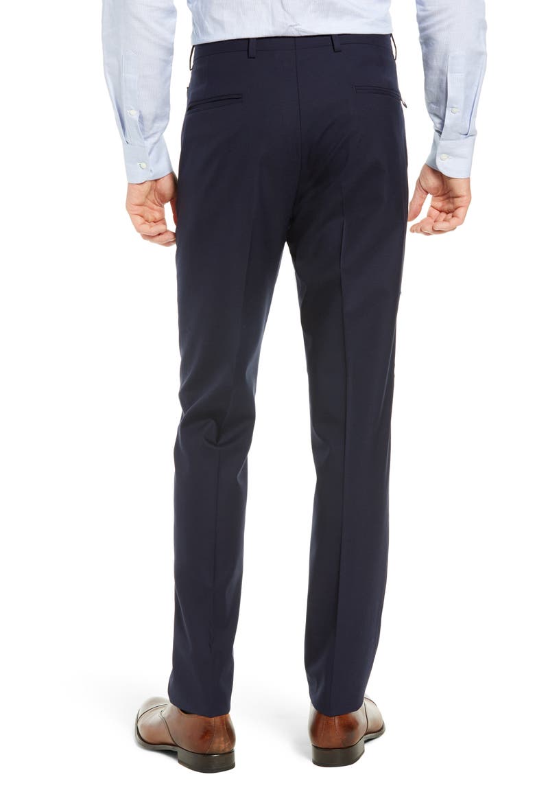 Tech-Smart Slim Fit Stretch Wool Dress Pants, Alternate, color, NAVY