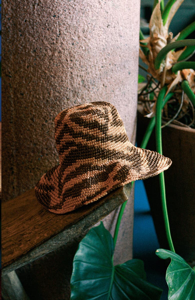 BRUNNA.CO The Zenda Wide Brim Raffia Rancher Hat, Alternate, color, Brown