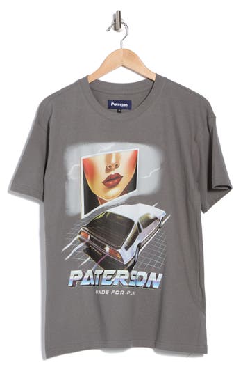 Reason Delorean Graphic Print T-shirt In Grey