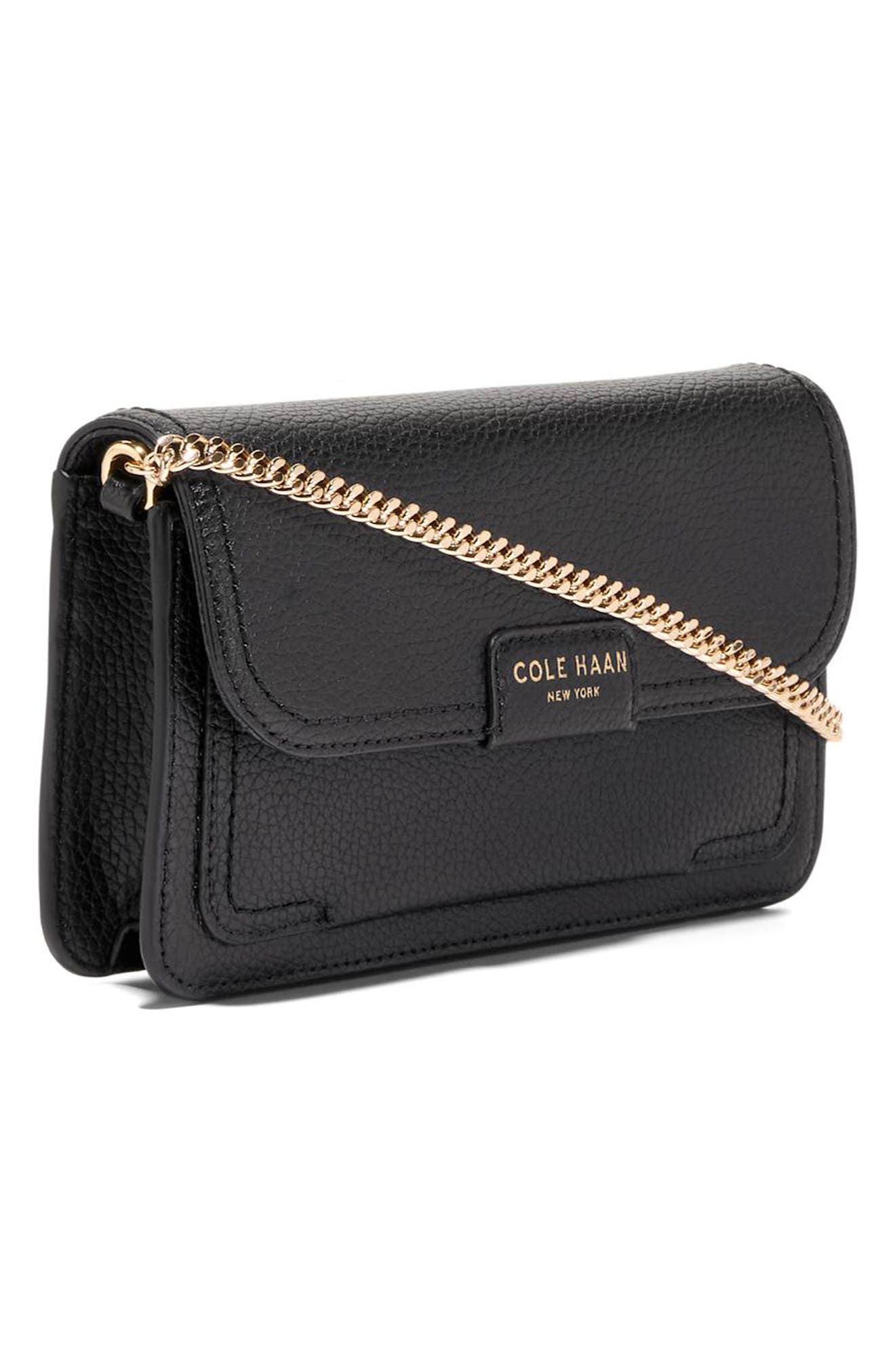 Leighton Wallet on a Chain, Alternate, color, BLACK