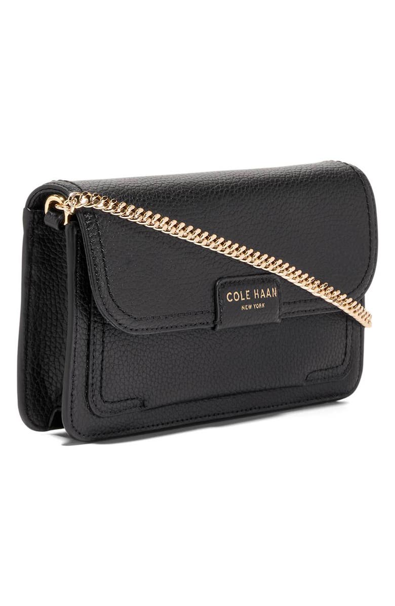 Cole Haan Leighton Wallet on a Chain, Alternate, color, Black
