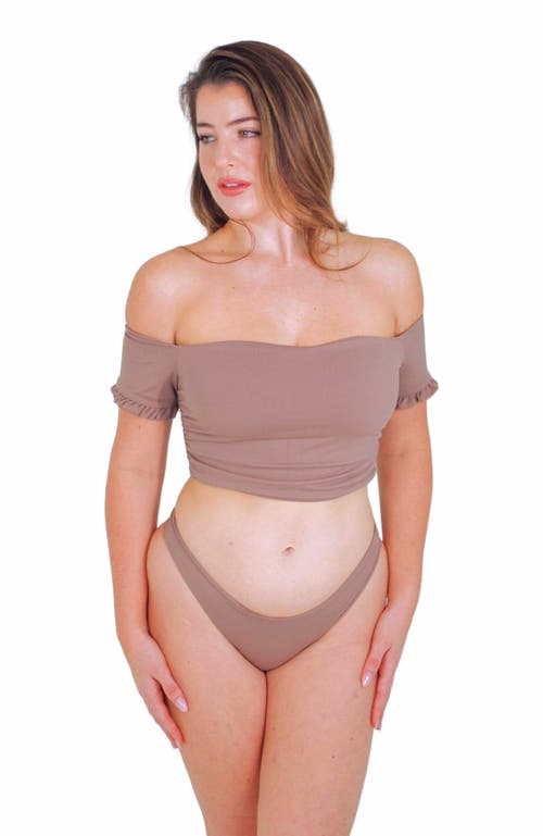 Mary Mercedes Amelia Bikini Bottom in Taupe  product