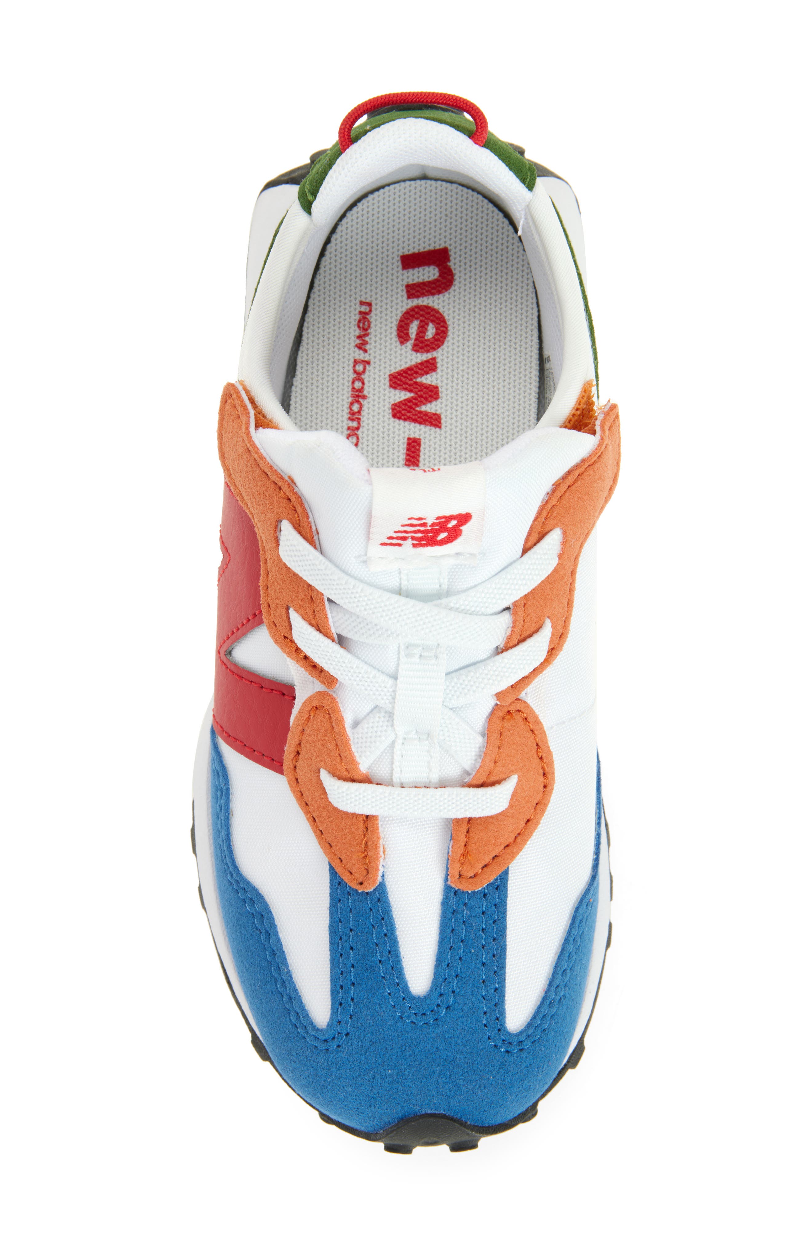 New Balance Kids' 327 Sneaker, Alternate, color, White/ Team Red