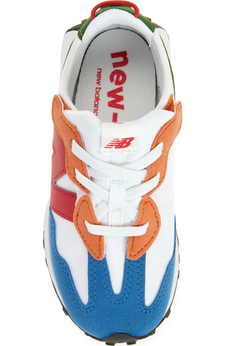 New Balance Kids' 327 Sneaker, Alternate, color, White/ Team Red