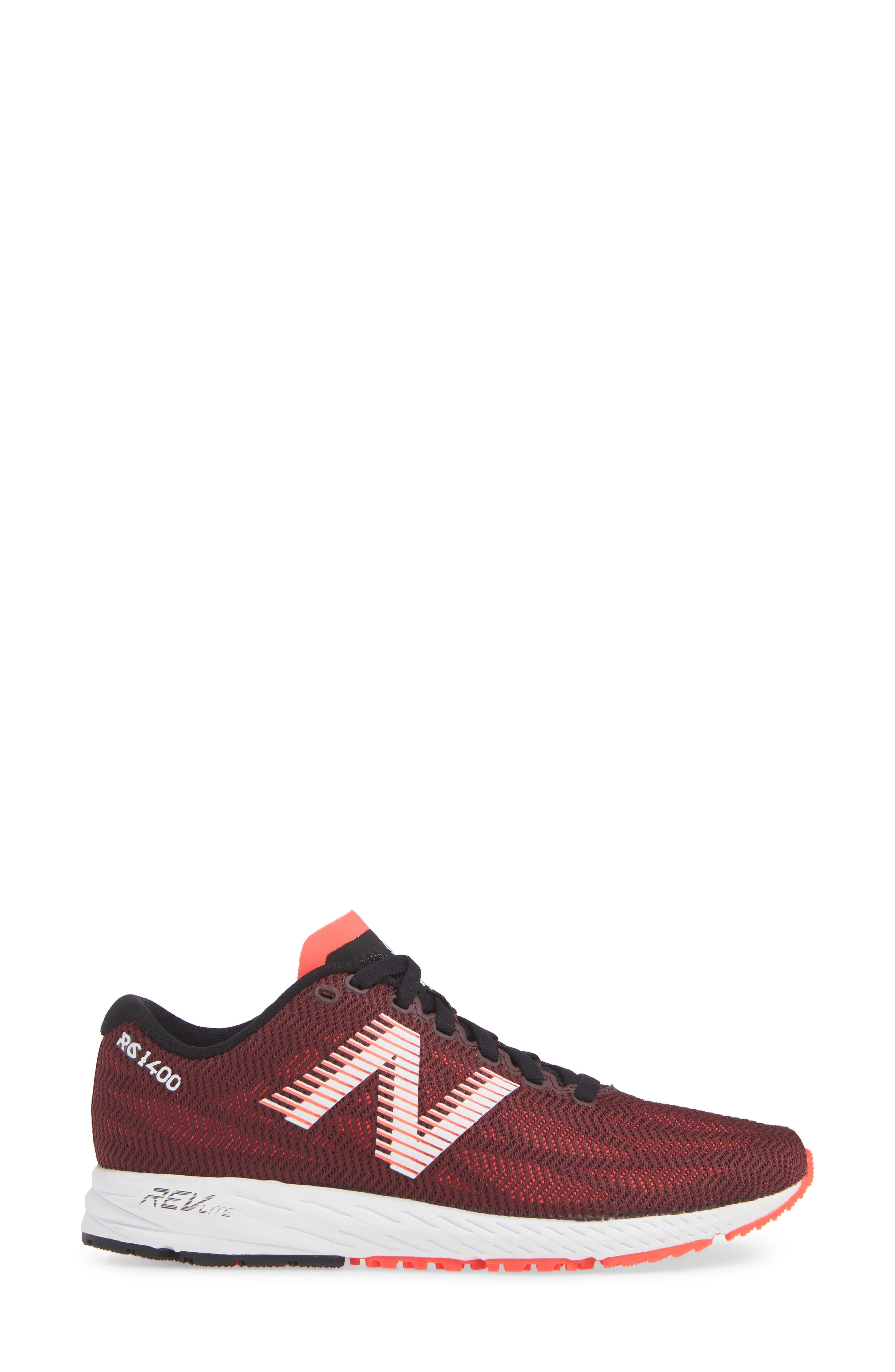 '1400' Running Shoe, Alternate, color, BURGUNDY