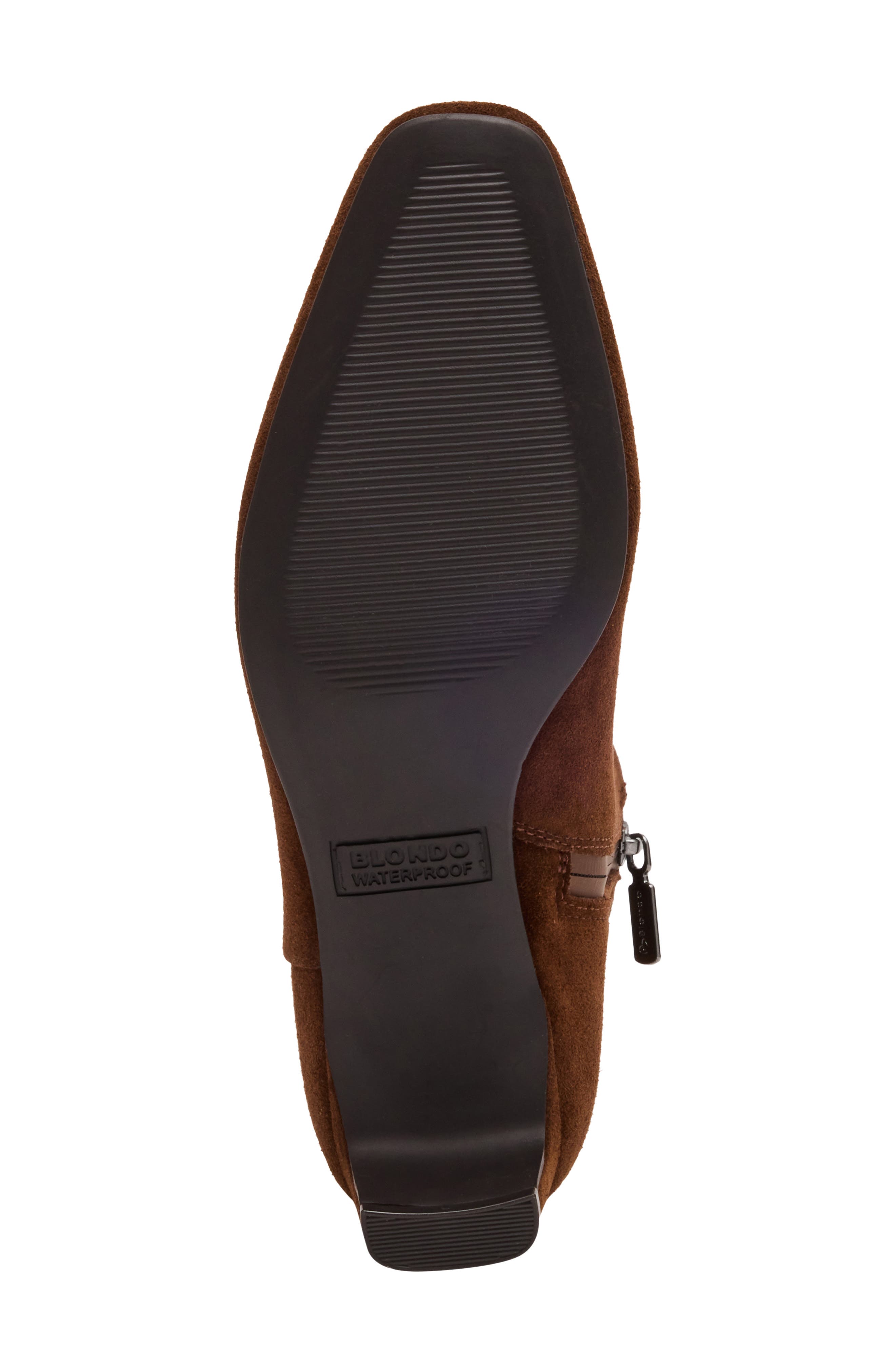 Shanti Waterproof Leather Kitten Heel Boot, Alternate, color, CHOCOLATE SUEDE