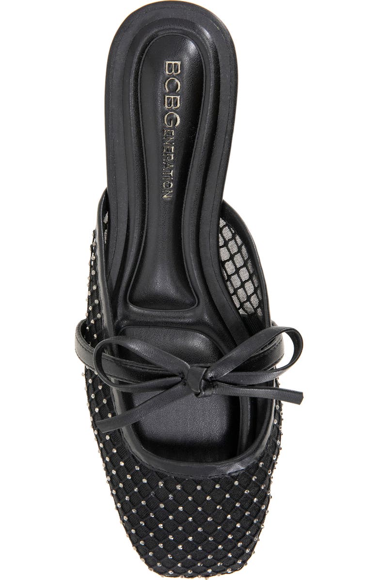 BCBGeneration Hildana Bow Mule, Alternate, color, Black Rhinestone