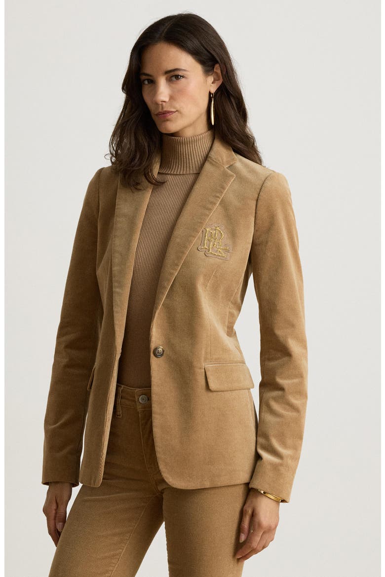 Corduroy Blazer, Alternate, color, CAMEL BEIGE