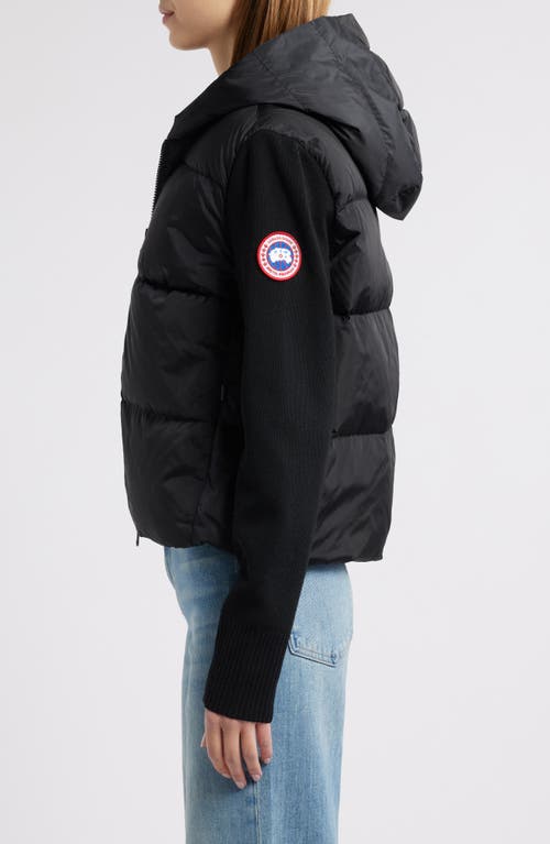 Canada Goose Hybridge Mixed Media 750 Fill Power Down Jacket In Black