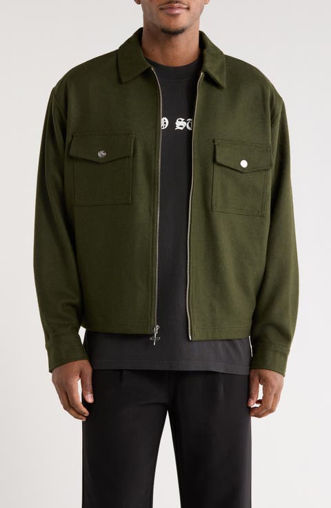 Trapani Wool Blend Zip-Up Jacket