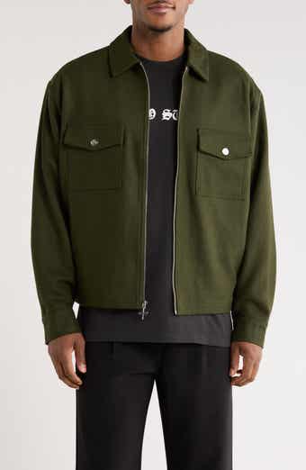 SANTO STUDIO Trapani Wool Blend Zip-Up Jacket