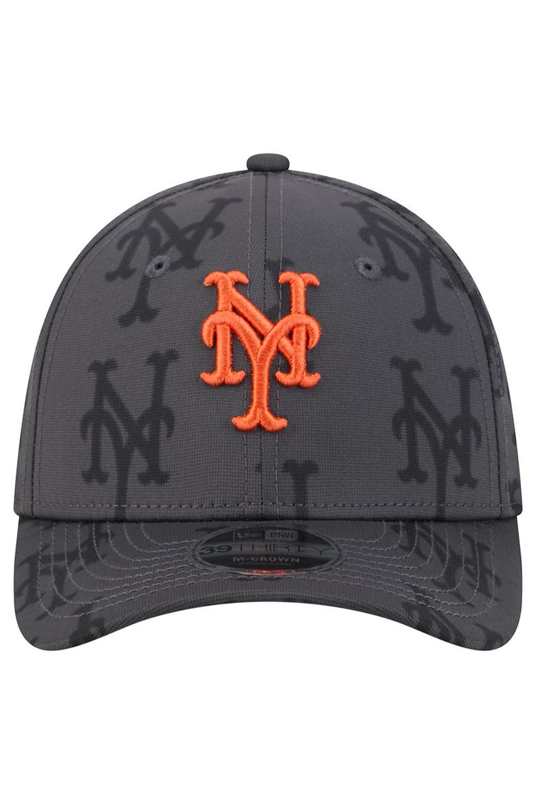 Men's New Era  Gray New York Mets Halftone 39THIRTY Flex Hat, Alternate, color, Gray