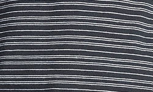 Vince Loose Fit Stripe Crewneck T-shirt In Gray
