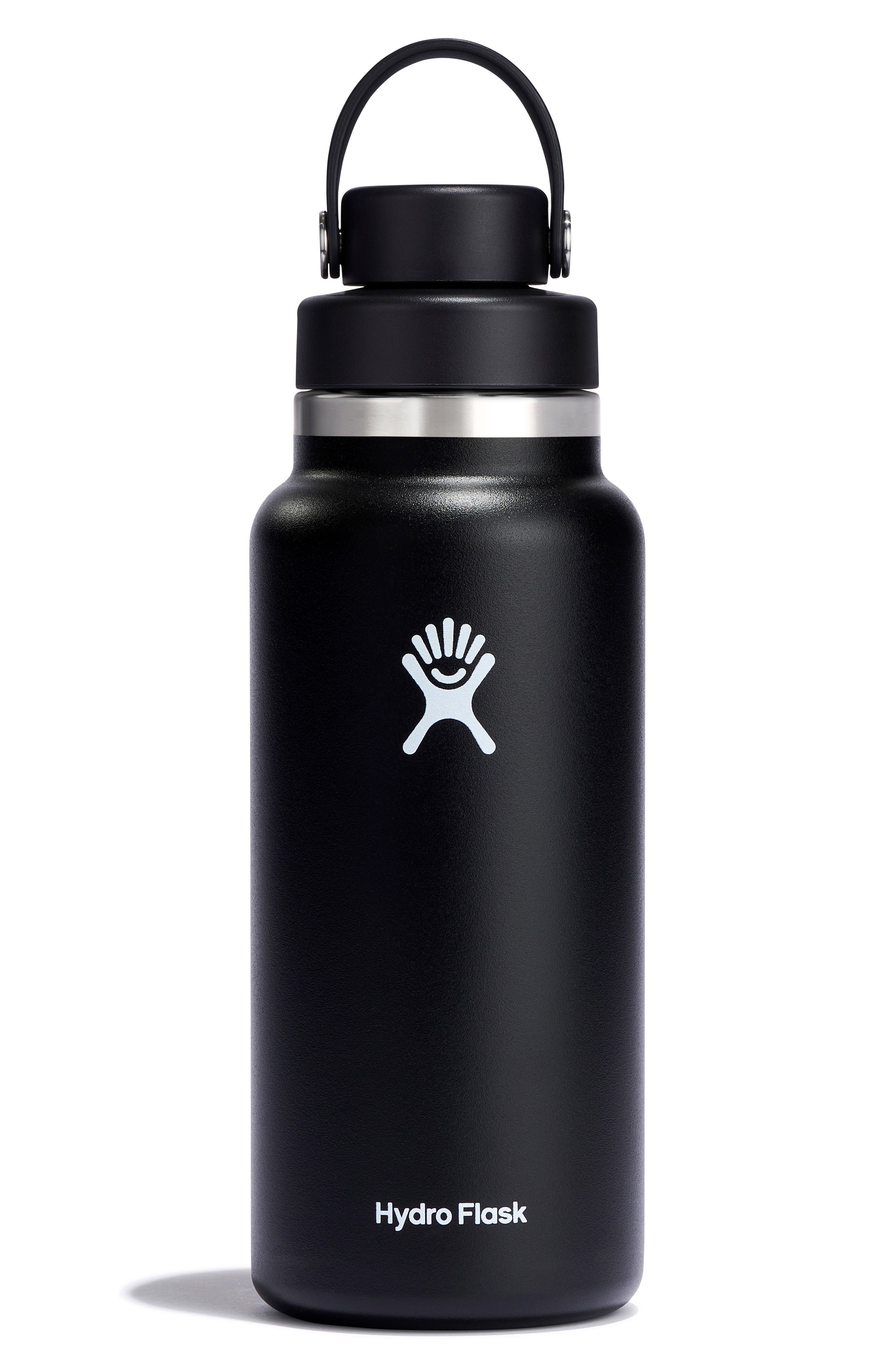 Hydro Flask 32-Ounce Wide Mouth Water Bottle with Flex Chug Cap
