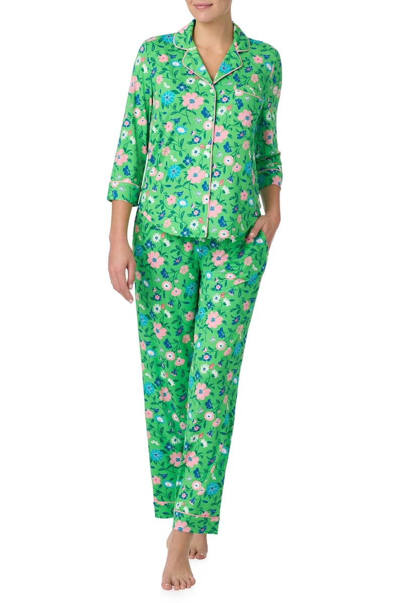 Kate Spade New York print jersey pajamas, Main, color,