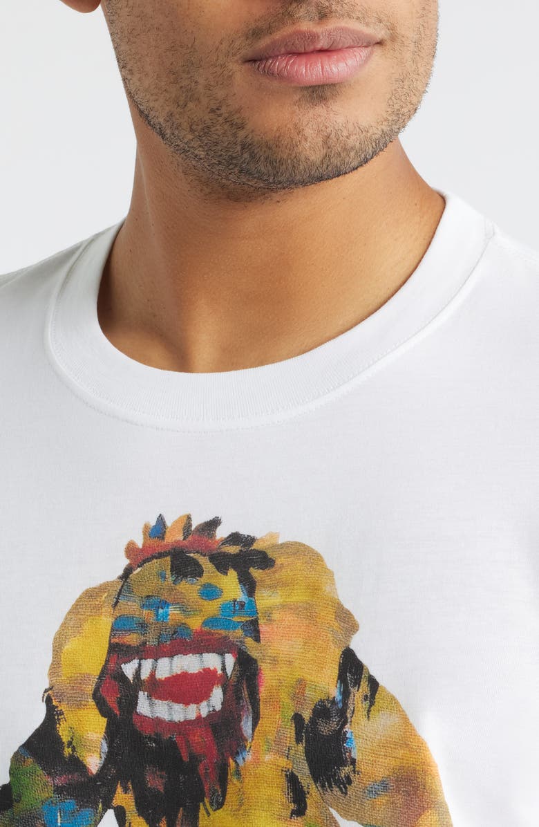 PS Paul Smith Regular Fit Bike Monster Organic Cotton Graphic T-Shirt, Alternate, color, White