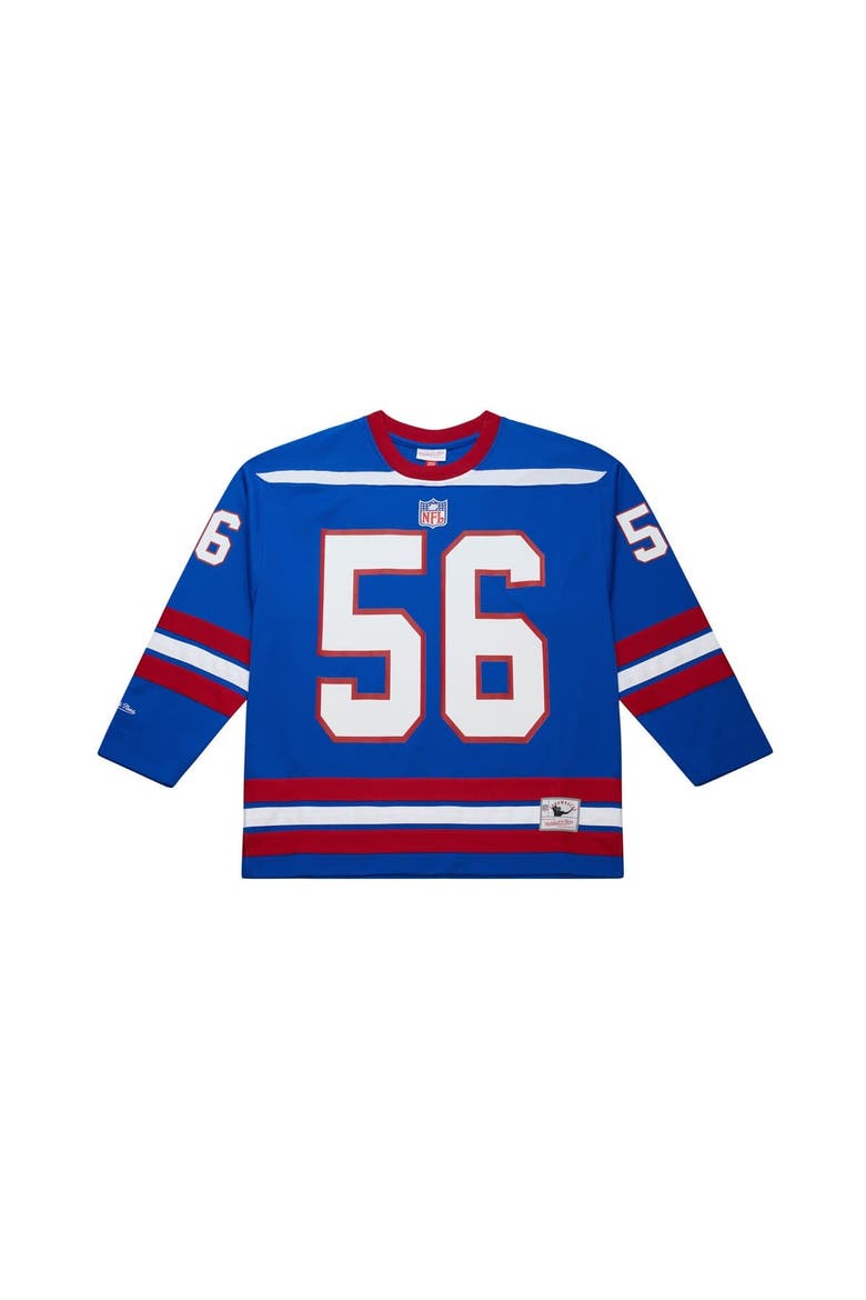 Men's Mitchell & Ness Lawrence Taylor Royal New York Giants Maxxed Out Fashion Hockey Jersey, Main, color, Royal
