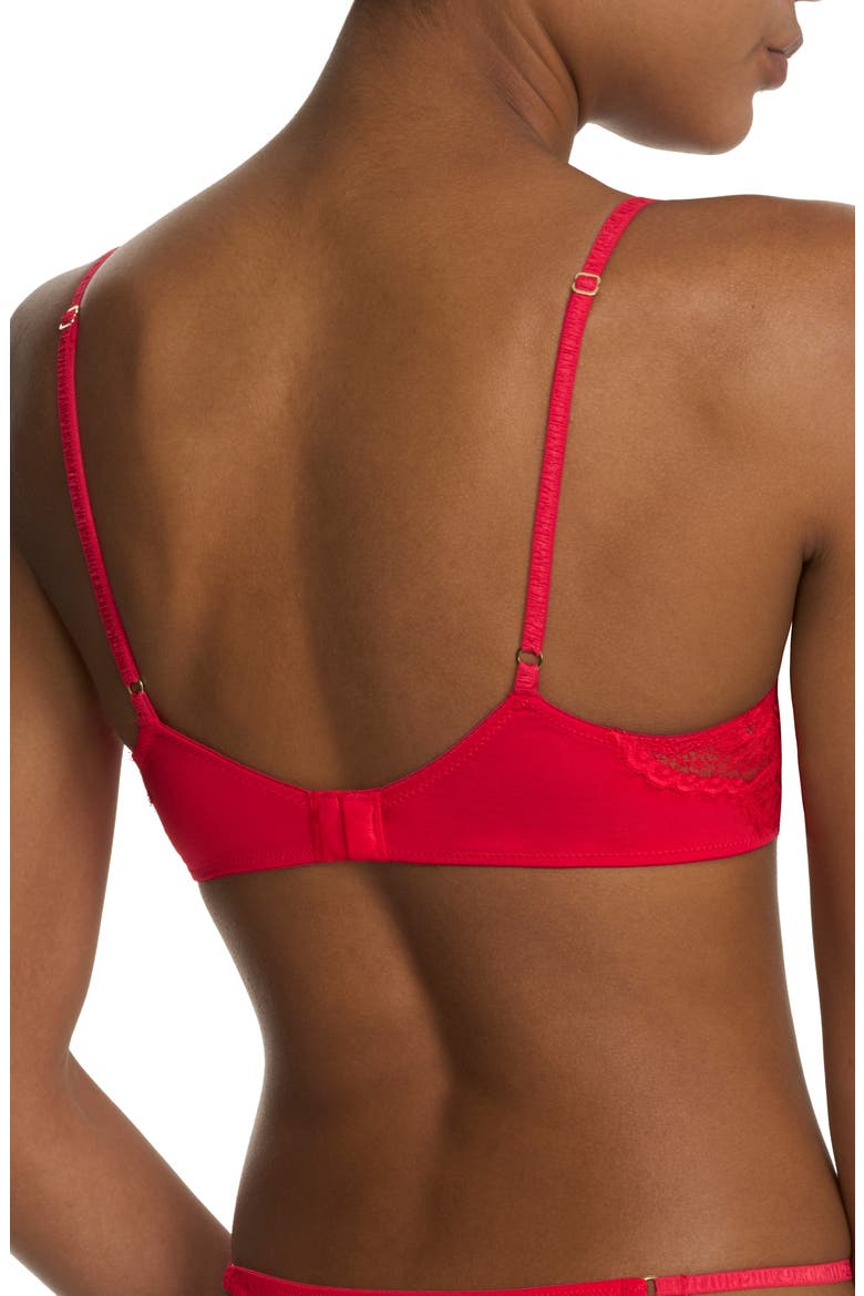 Fleur Lightly Lined Underwire Bra, Alternate, color, BONFIRE