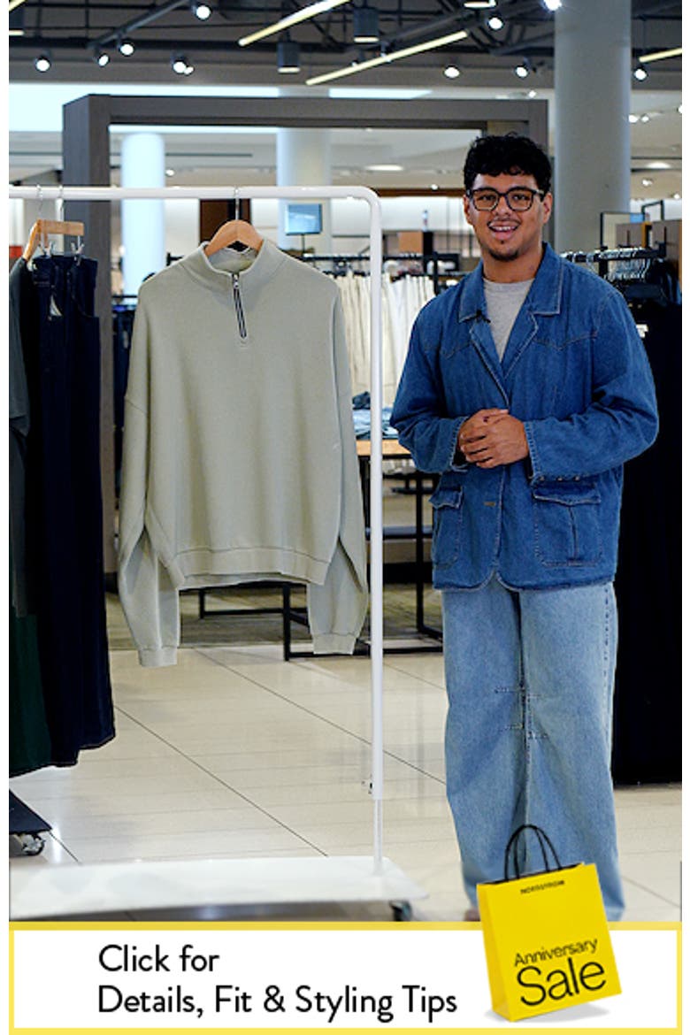 Organic Cotton Quarter Zip Pullover video