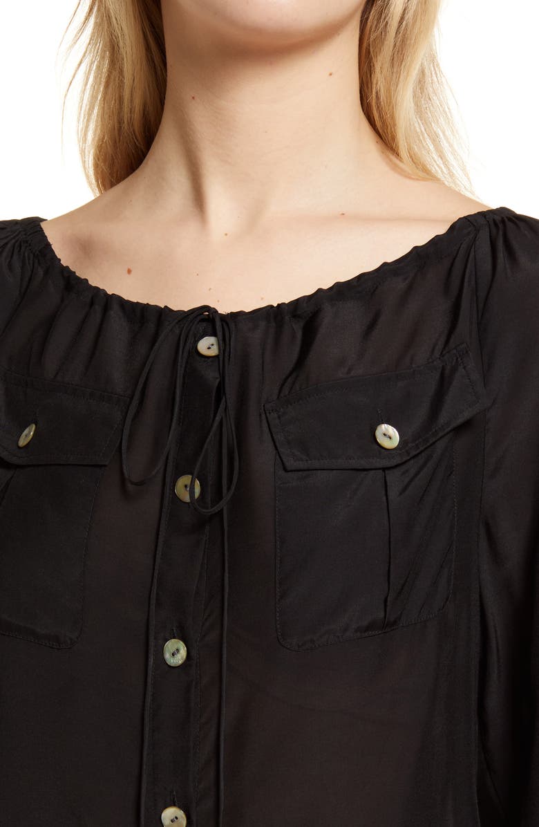 Tommy Bahama Mia Coast Long Sleeve Woven Top, Alternate, color,