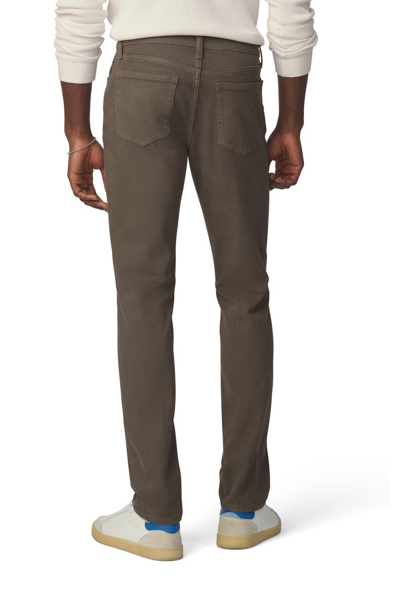 The Asher Slim Fit Twill Pants, Alternate, color, TEA LEAF