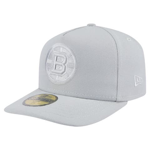 Men's New Era Gray Boston Bruins Color Pack A-Frame 59FIFTY Fitted Hat