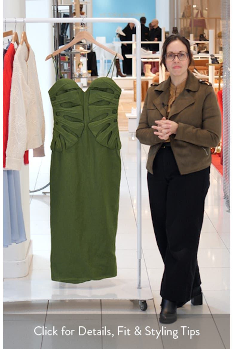 Monstera Leaf Sleeveless Dress video