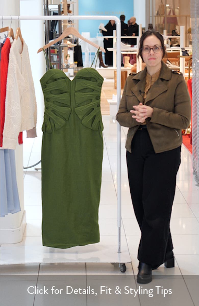 Monstera Leaf Sleeveless Dress, sales video thumbnail