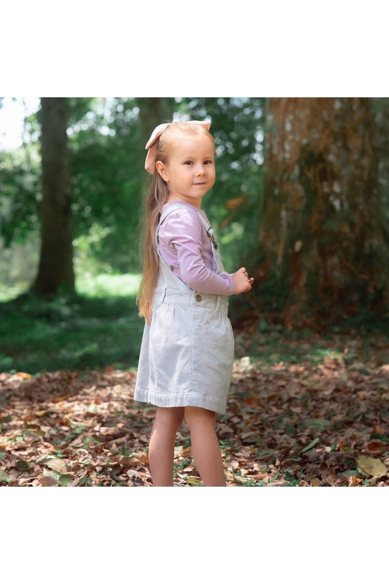 Corduroy Overall Dress, Alternate, color, Fog