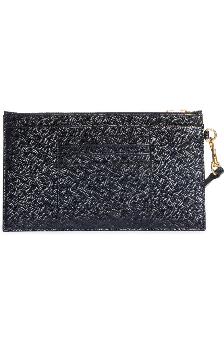 Saint Laurent Monogram Matelassé Leather Pouch, Alternate, color,