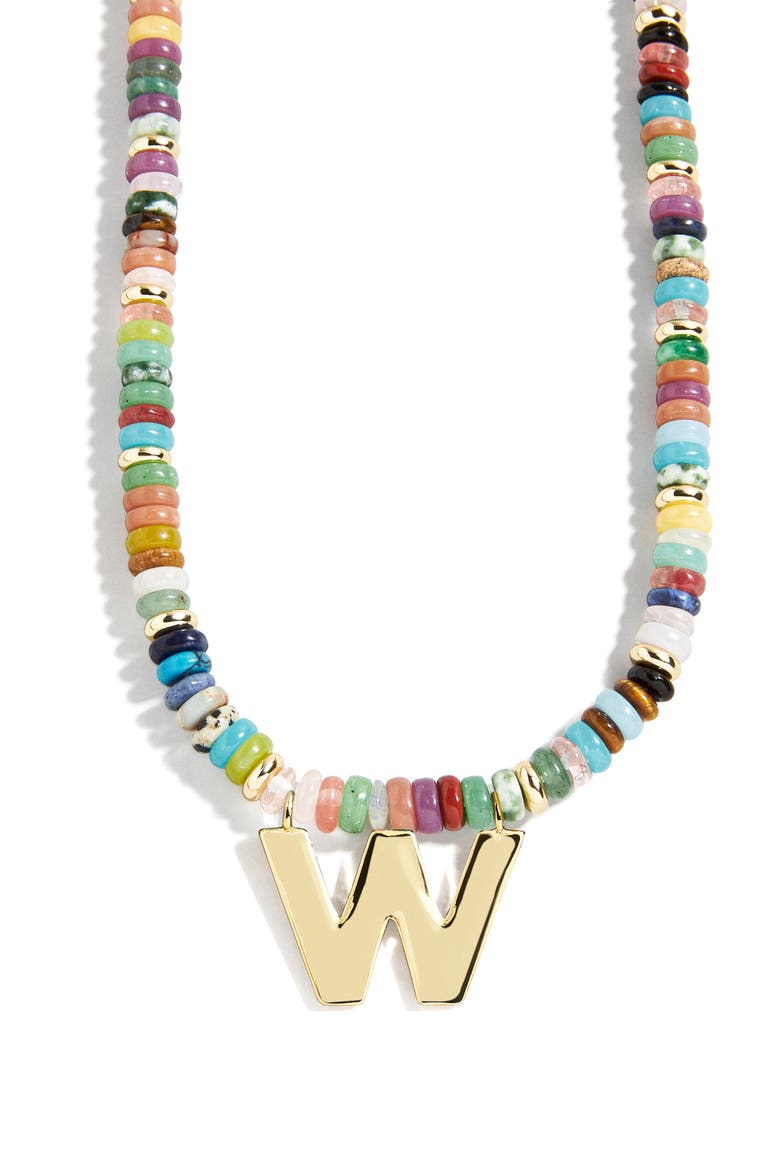 Marcella Initial Necklace, Main, color, GOLD - W