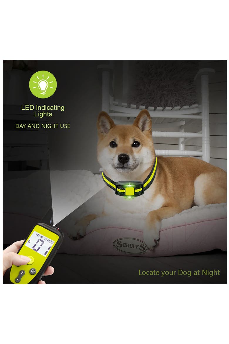 Yard-Trek 1-to-2 Dog 550-Yard Range 16-Level Vibration and Sound Training Dog Collar, Alternate, color, YELLOW