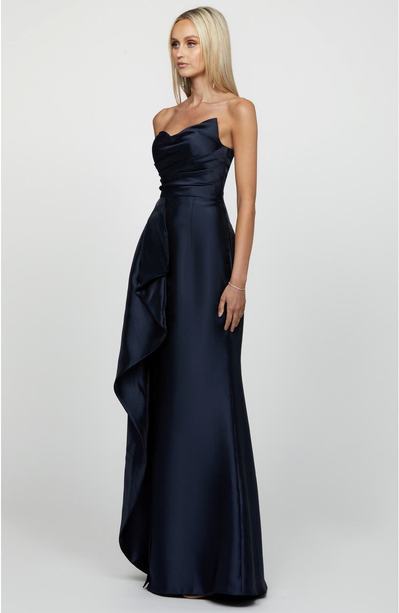 Bariano Kasery Asymmetric Gown, Alternate, color, 