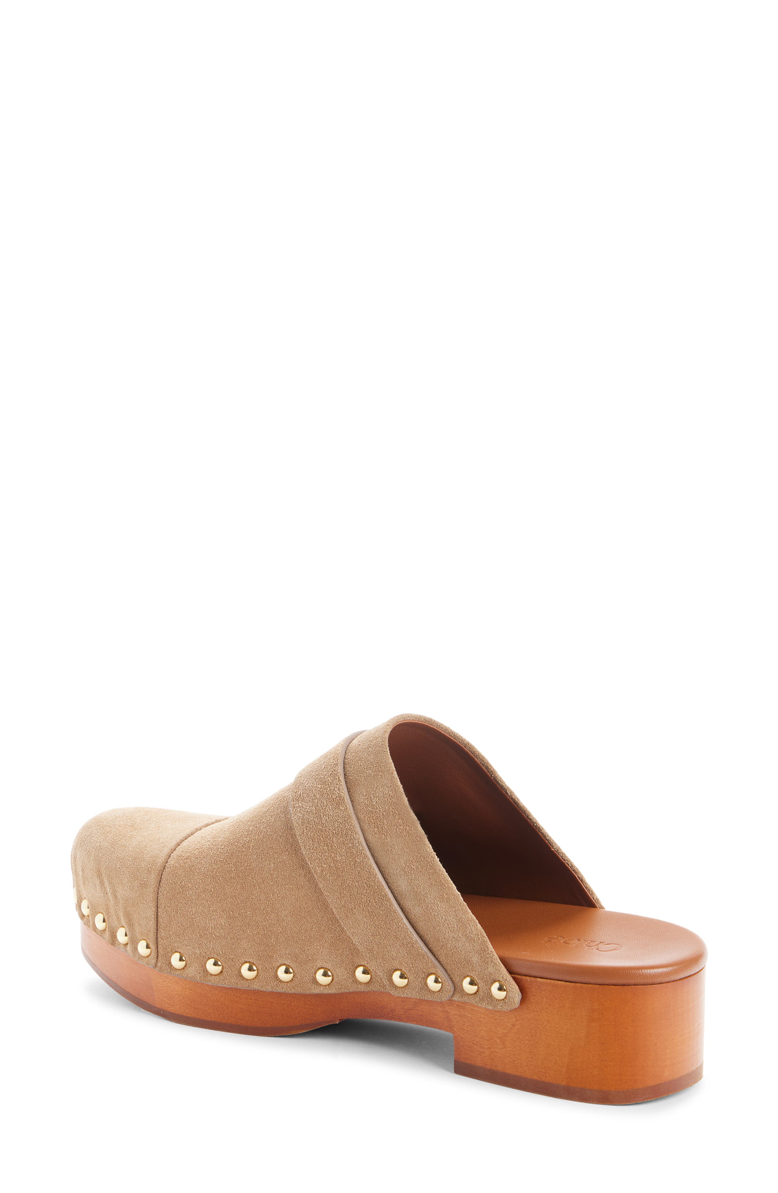 Chloé Jeannette Clog, Alternate, color, Desert Sand