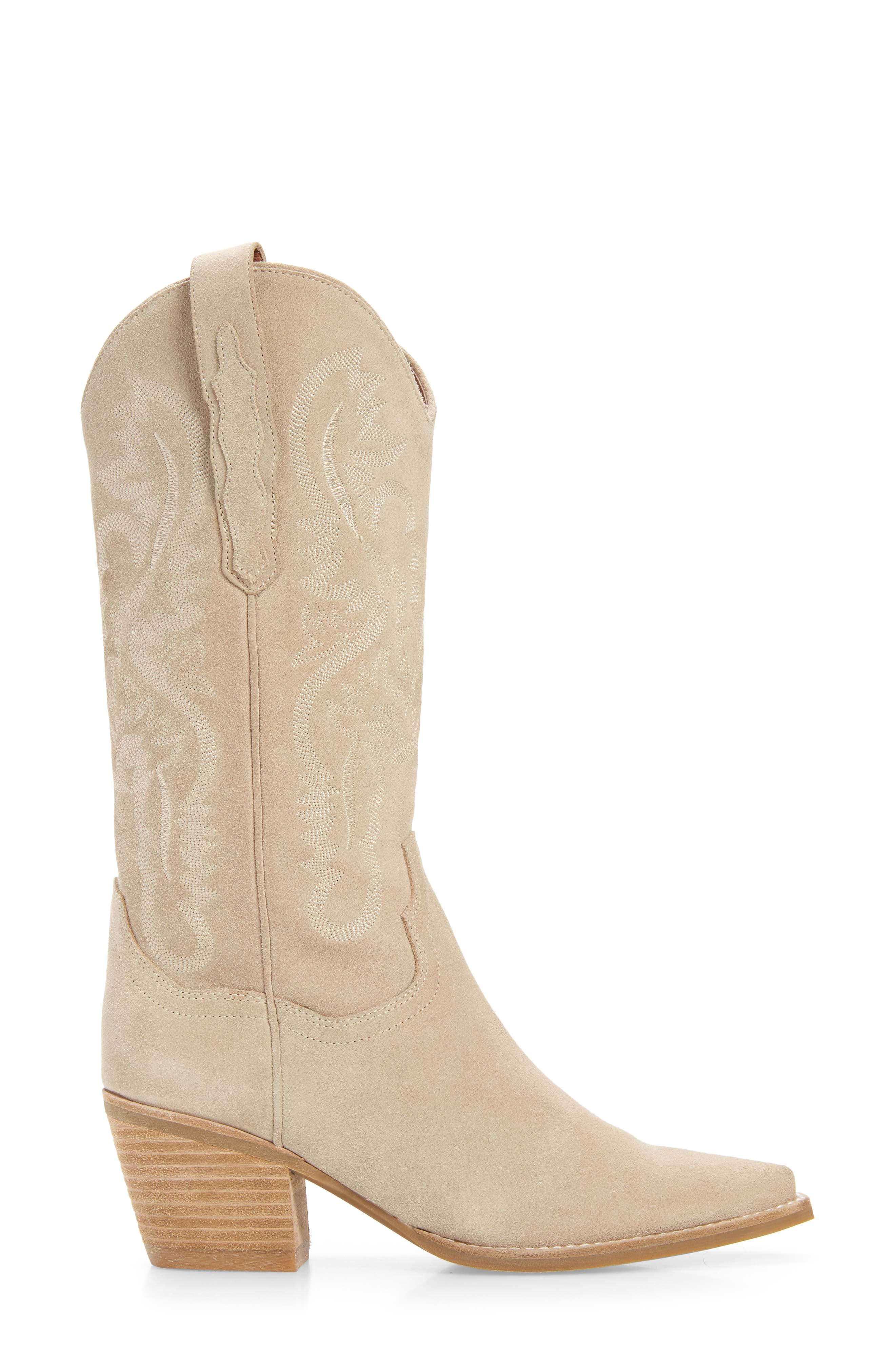 Dagget Western Boot, Alternate, color, SAND SUEDE